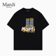 Mardi Mountain韩国正品 2026夏新款 专柜授权 黑白纯棉短袖 女t恤
