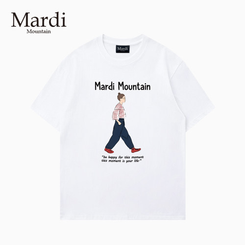 Mardi Mountain韩国正品授权2026春夏款宽松纯棉短袖女t恤