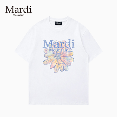 Mardi Mountain韩国授权正品2026春夏款宽松纯棉短袖女t恤