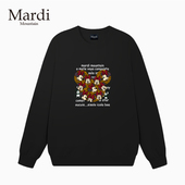 专柜授权Mardi 印花套头圆领女卫衣 新款 Mountain韩国正品 2026春季