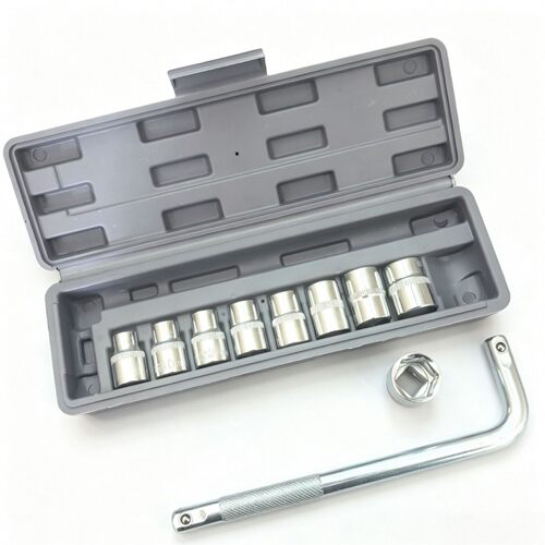 11件套L型弯杆套筒组套1/2大飞六角套筒扳手汽修手动工具维修套件
