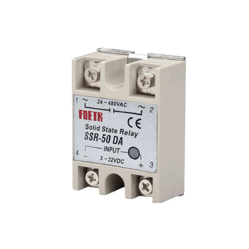 足流单相小型固态继电器SSR-50DA直流控交流220V380V24V5V12V固体