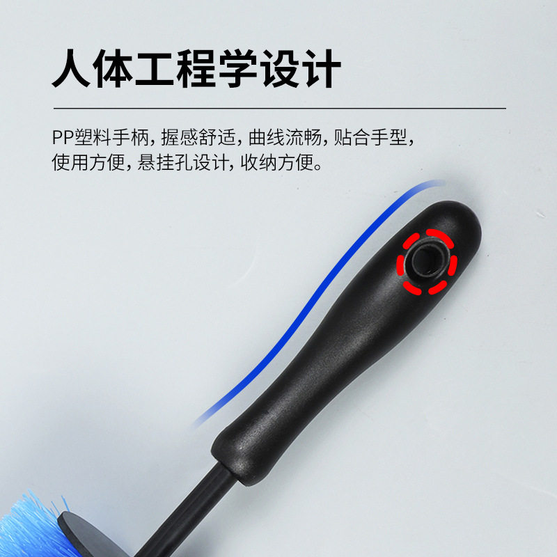 汽车轮毂刷圣诞树形洗车刷子钢圈清洁软毛刷工具车用跨境轮胎图片
