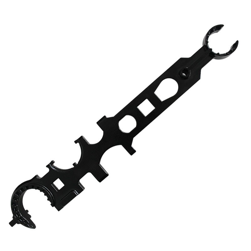 热卖户外野战多功能组合扳手 高硬度AR15/M4工具全钢制金属大扳手