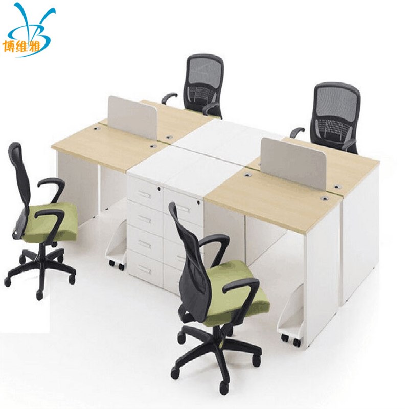 现代简约办公家具员工电脑桌椅办公桌椅组合屏风职员办公桌工作位