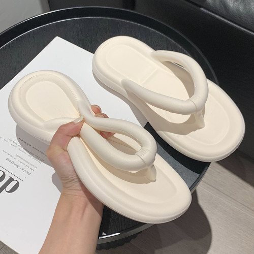 女夏eva平底小众简约人字拖