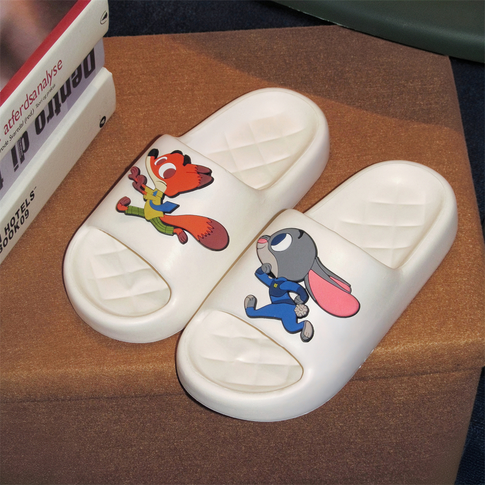 浴室迪士尼朱迪尼克EVA男女士时尚凉拖家居ins防滑情侣可爱拖鞋夏