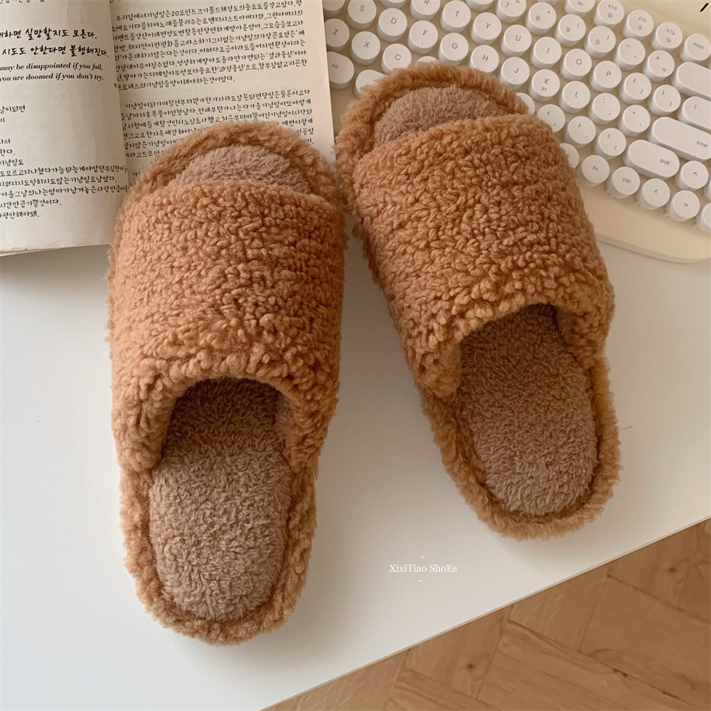 新款简约百搭休闲纯色软底毛毛拖鞋居家保暖防滑一字棉拖鞋女冬季,居家布艺,居家棉拖/棉鞋,淘宝优惠券,粉丝福利购,淘宝优惠卷