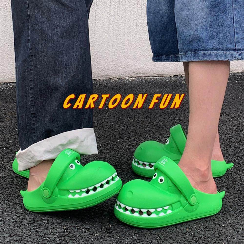 户外时尚休闲两穿趣味包头拖鞋女夏玩具总动员抱抱龙亲子沙滩凉鞋