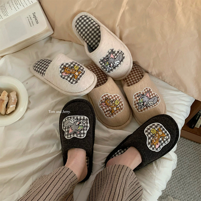 正版猫和老鼠棉拖鞋女汤姆杰瑞