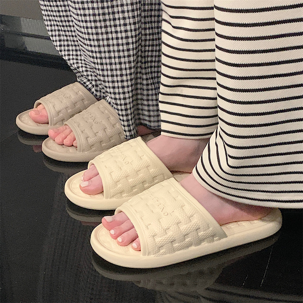学生百搭室内洗澡凉拖鞋个性软底编织格男女网红夏季防滑一字拖鞋,居家布艺,居家凉拖/凉鞋,淘宝优惠券,粉丝福利购,淘宝优惠卷