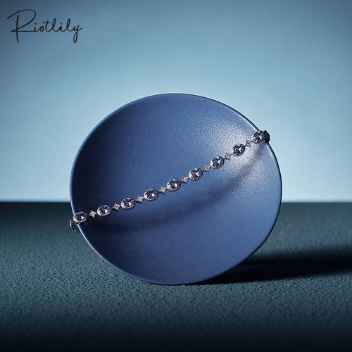 Riotlily/艾特里里皇家蓝系列手链简约百搭精致奢华秋选臻品