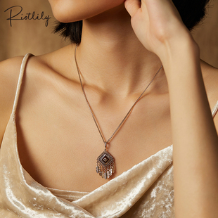 圣诞礼物 女款 Riotlily 艾特里里游牧猎歌系列项链时尚