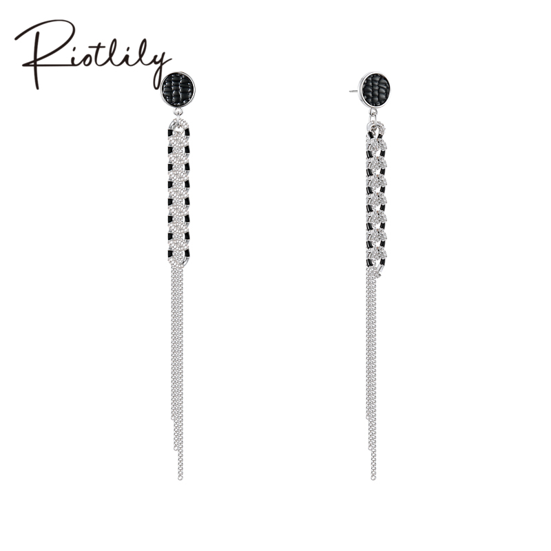 Riotlily艾特里里ROCK系列耳环简约链条帅气钉坠女雅酷送女友礼物