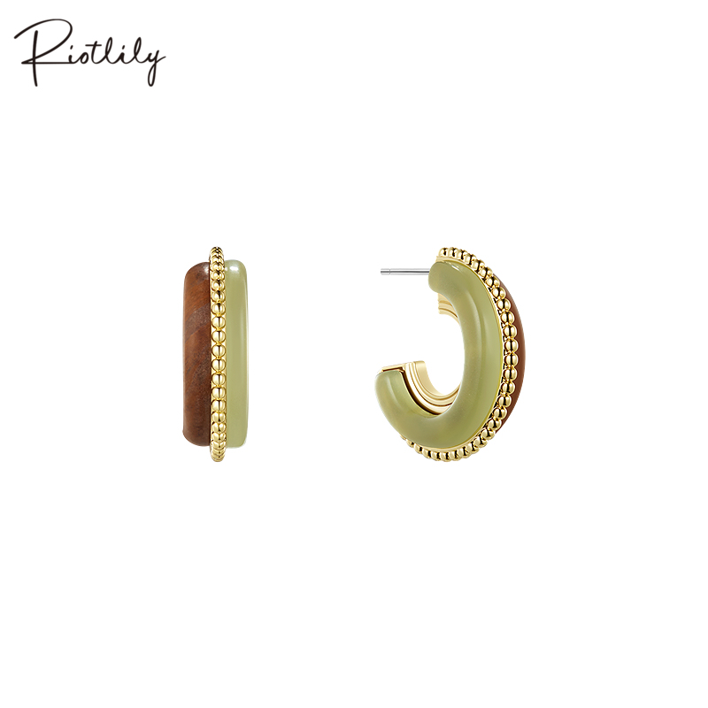 Riotlily/艾特里里她与山川系列耳环高级浪漫送女友礼物