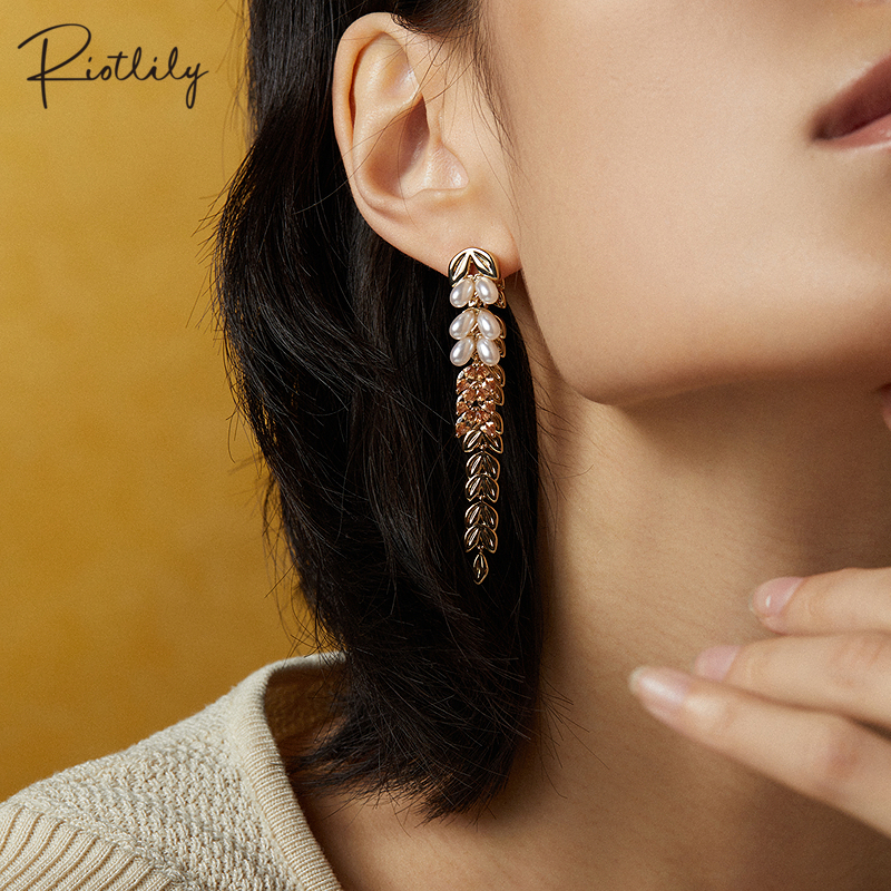Riotlily/艾特里里金穗初秋系列时尚耳环送女友圣诞礼物