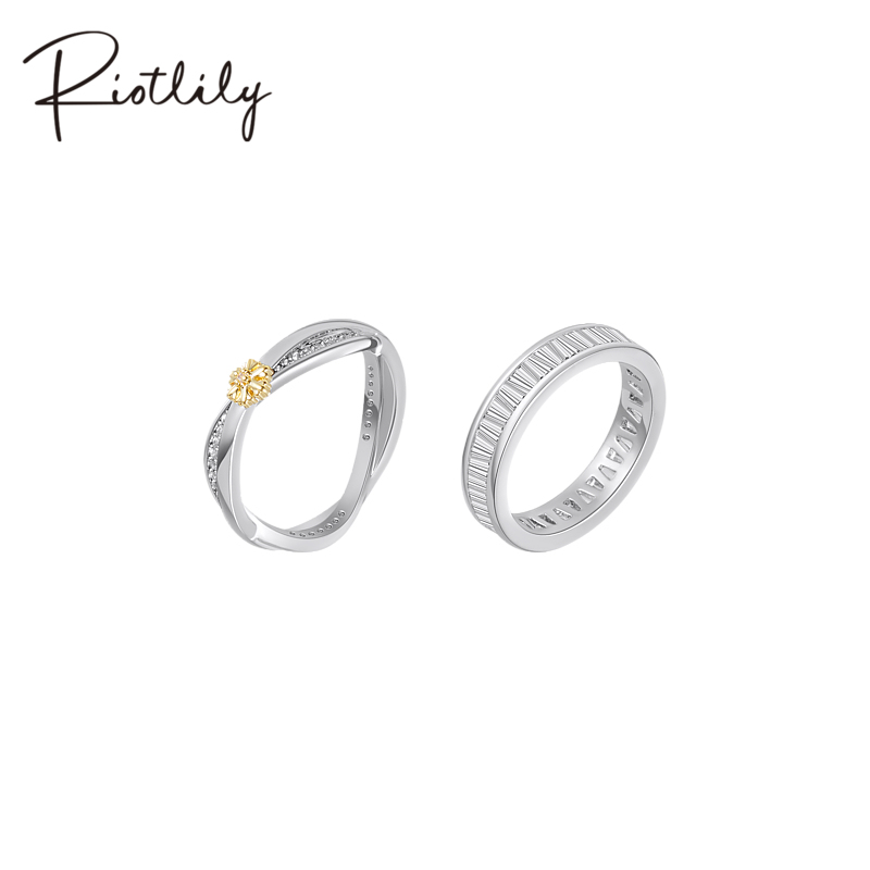 Riotlily艾特里里伯利恒之星戒指细巧时尚女戒星星新品圣诞送女友