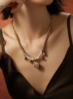 Riotlily/艾特里里莱奥娜系列项链复古优雅毛衣链送女友圣诞礼物