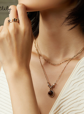 Riotlily/艾特里里金色蜜语系列项链时尚送女友圣诞礼物