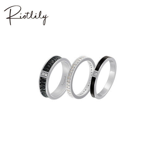 Riotlily/艾特里里ROCK系列戒指叠戴简约女戒雅酷新品圣诞女款