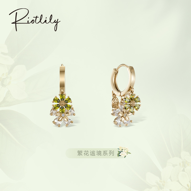 繁花耳环Riotlily自然