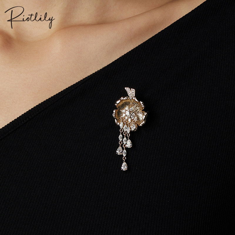 Riotlily/艾特里里花房时间系列胸针设计感精致奢华春夏礼物
