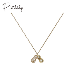 Riotlily艾特里里时来运转项链花生吊坠贵气925银女款新年礼物
