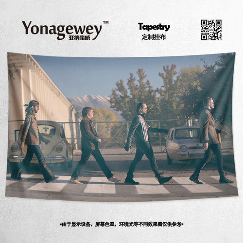 imagine梦龙乐队粉丝写真挂布