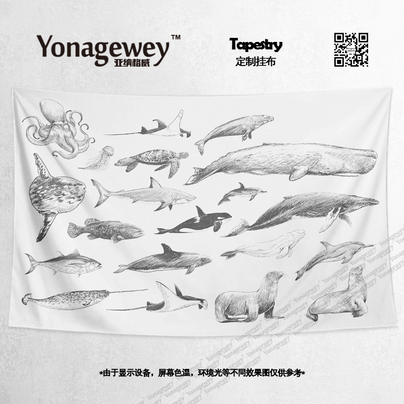 创意shark鲨鱼白鲨周边宿舍装饰
