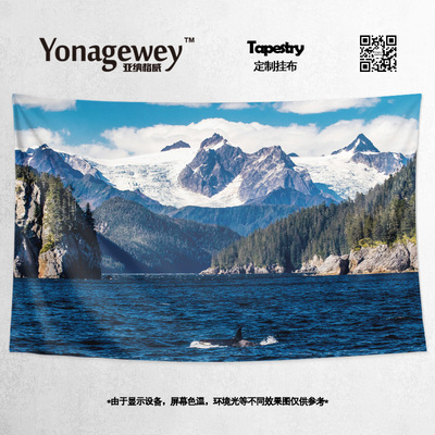 挂布美国阿拉斯加州北极风景创意