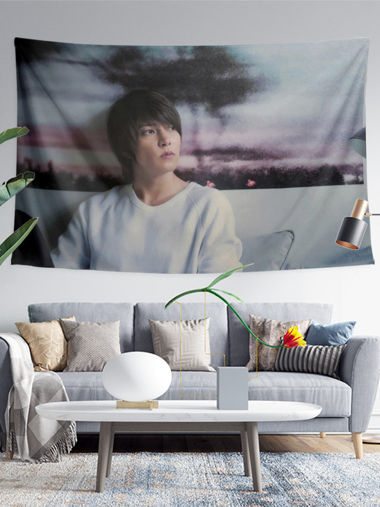 YAMASHITA TOMOHISAYAMA P 아이돌 스타 지원 주변 사진 침실 장식 배경 벽 천 포스터 교수형 천 태피스트리
