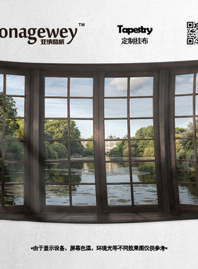 创意窗户window风景氛围挂布