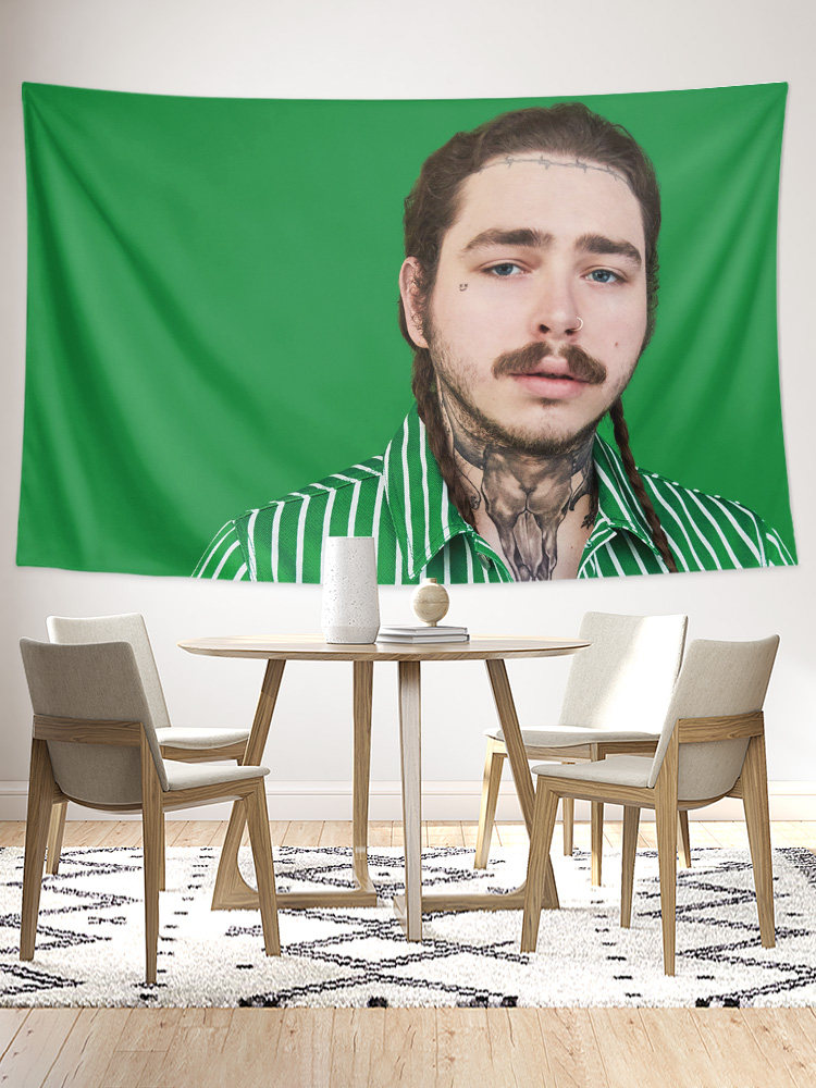 포스트 말론 포스트 말론 유럽과 미국의 힙합 랩 스타 같은 스타일 장식 배경 벽 천 포스터 교수형 천