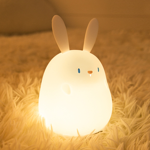 兔子儿童月子专用拍拍小夜灯柔光卧室床头睡眠灯婴儿护眼喂奶台灯
