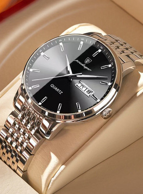 Quartz Wrist Watch Leather Wallet Gift Set for Boyfriend men