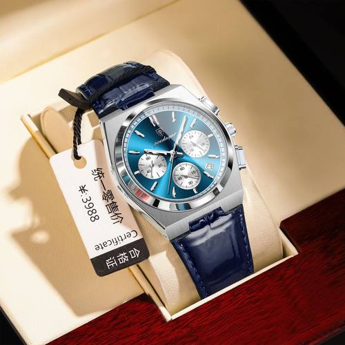 Waterproof luminous men'watch gift set for boyfriend or dad