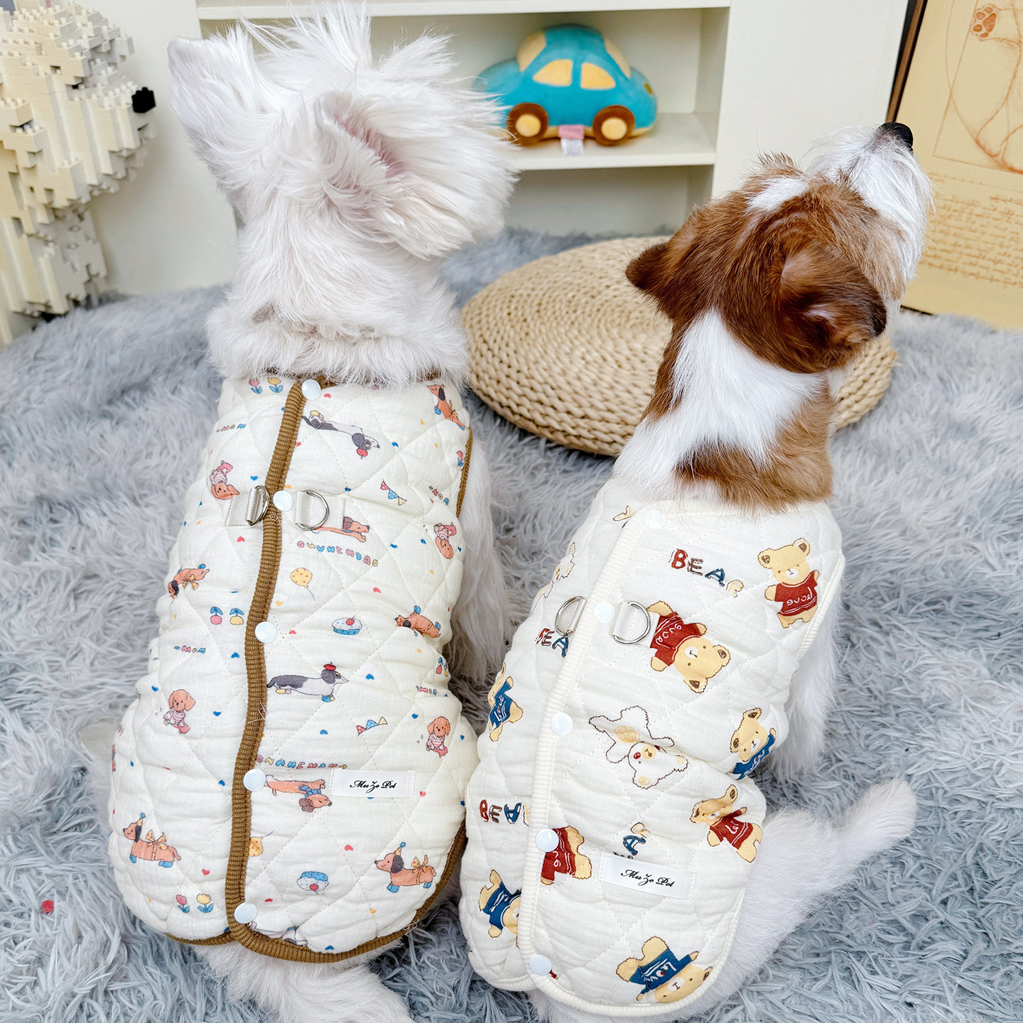 狗狗衣服秋冬猫咪冬天比熊宠物高颜值加厚保暖小狗幼犬背心小型犬