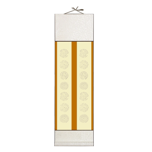 特价5个装蜡染宣纸卷轴空白手写挂轴半生熟书法作品专用纸免装裱四字五七言对联纸画轴毛笔字练字纸批发定制