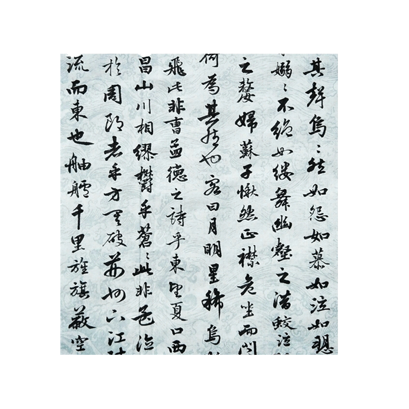 古法手工蜡染素彩笺毛笔字书法作品纸仿古半生熟小楷书法创作专用纸宣纸之乡四尺六尺对开条屏叶纹瀛海笺洒金