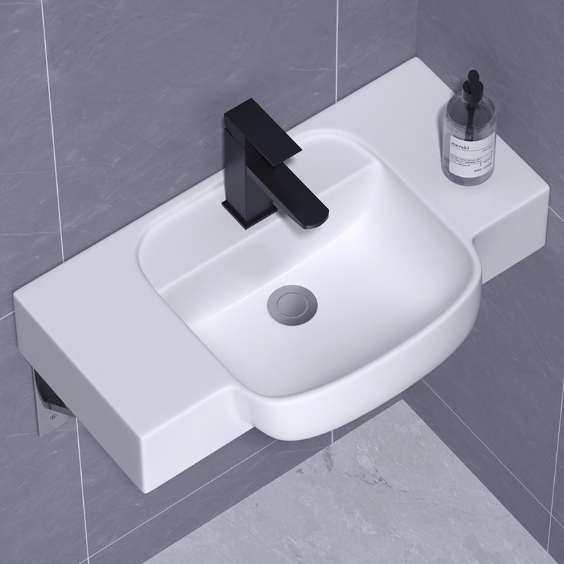 小户型陶瓷洗脸盆简易挂盆洗漱池