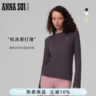 系列 ANNA SUI安娜苏运动 多元 3A抗菌 可机洗拼接插肩长袖