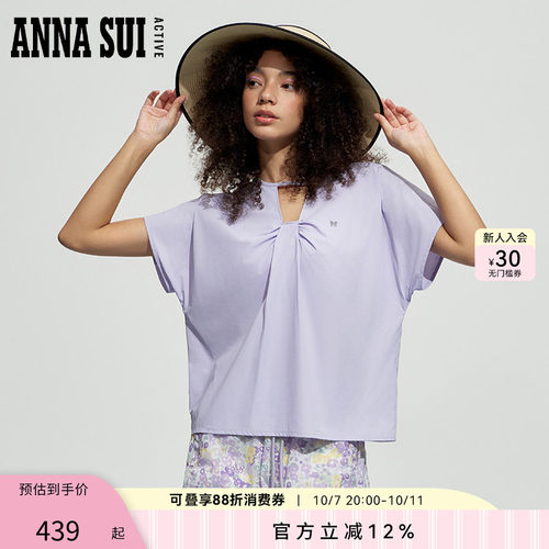 ANNASUI短袖女袖镂空透气T恤