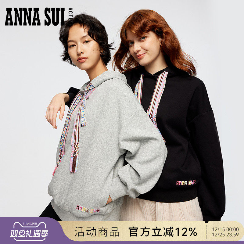 ANNASUI连帽运动套头衫