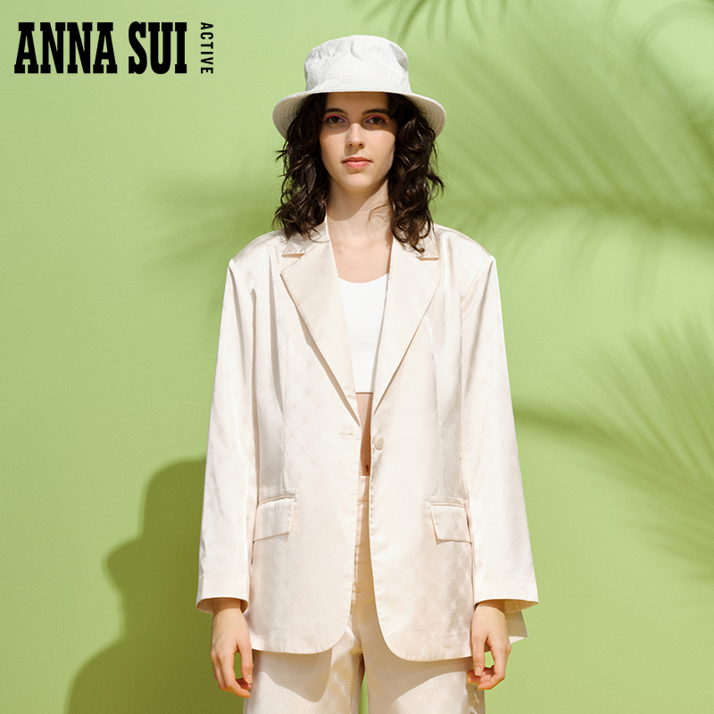ANNA SUI安娜苏运动 Classic Anna 女士休闲西装外套宽松户外薄款