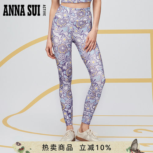 ANNASUI柔软抗菌瑜伽裤紧身裤