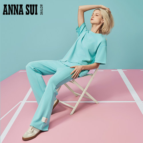 ANNASUI微喇针织长裤