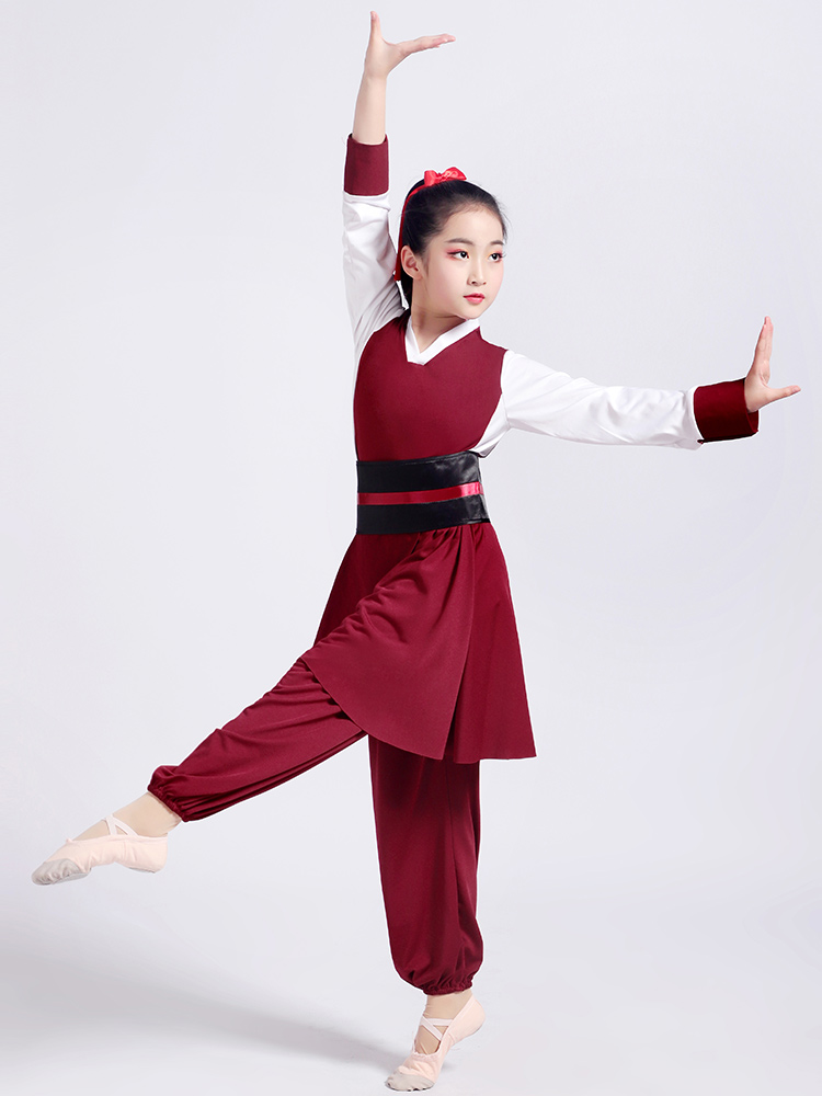 Children reproduce Mulan costumes, martial arts performance costumes, ancient costumes, small lotus style, generals, soldiers, dance costumes