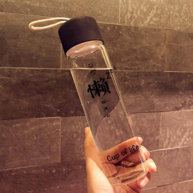 饮料文字文艺玻璃杯学生简约文艺韩版水瓶牛奶杯子过滤便携时尚|msdalam kategori pinggan mangkuk, Cup/cawan/cerek, Glass - dari Buy2taobao.com untuk memberikan perkhidmatan ejen Taobao profesional membeli