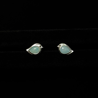 Vintage古着 Turquoise bird耳饰