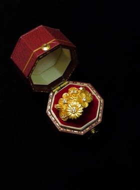 Vintage古着 Flowers like brocade戒指